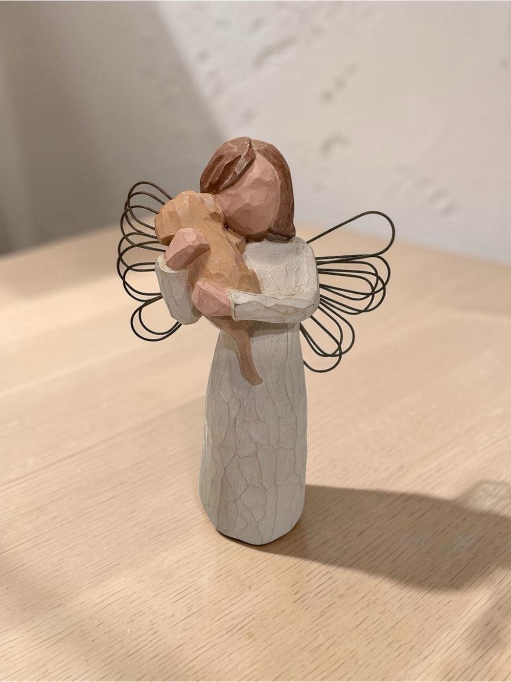 Willow Tree - Angel of Friendship - Angel Cradling A Puppy